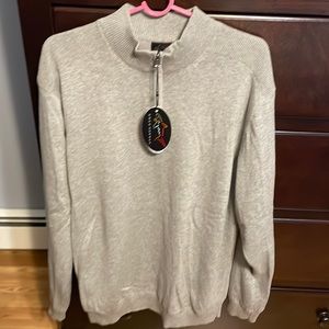 Mens Greg Norman quarter zip sweater